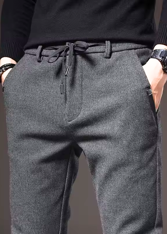 Slim Fit Cotton Trousers