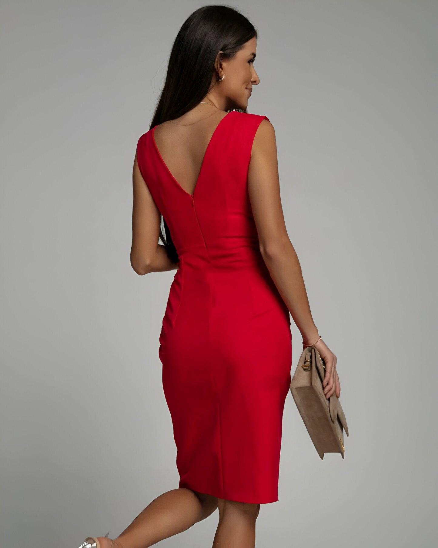 Chic Pleated Bodycon Dress