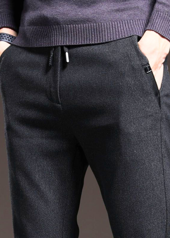 Schmal geschnittene Baumwollhose