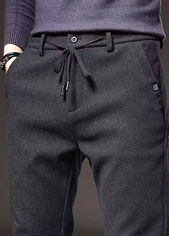 Slim Fit Cotton Trousers