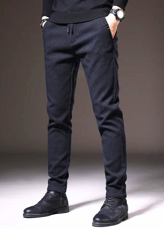 Slim Fit Cotton Trousers