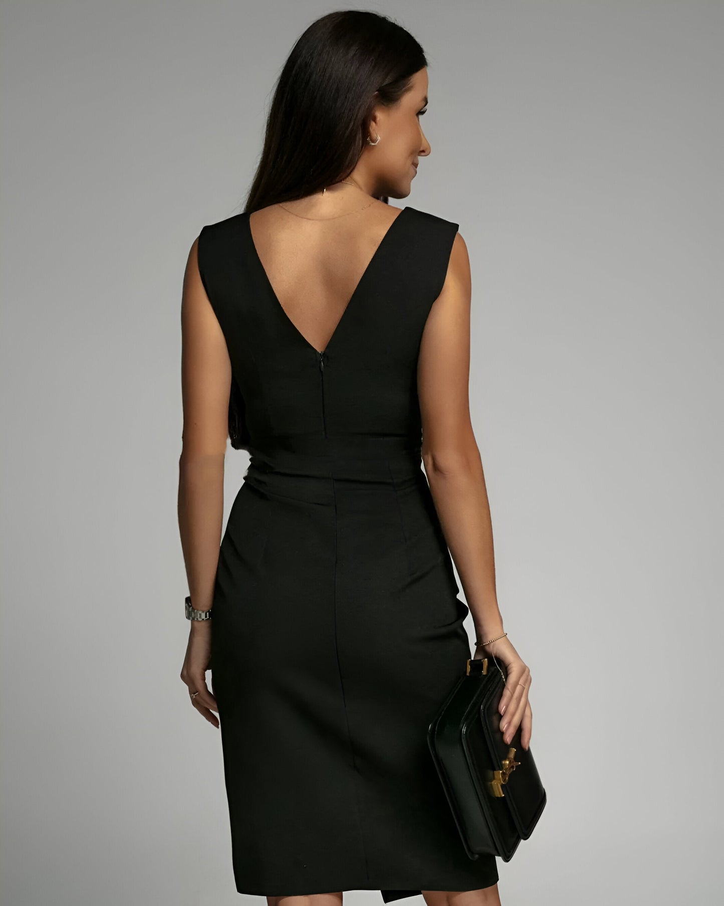 Chic Pleated Bodycon Dress