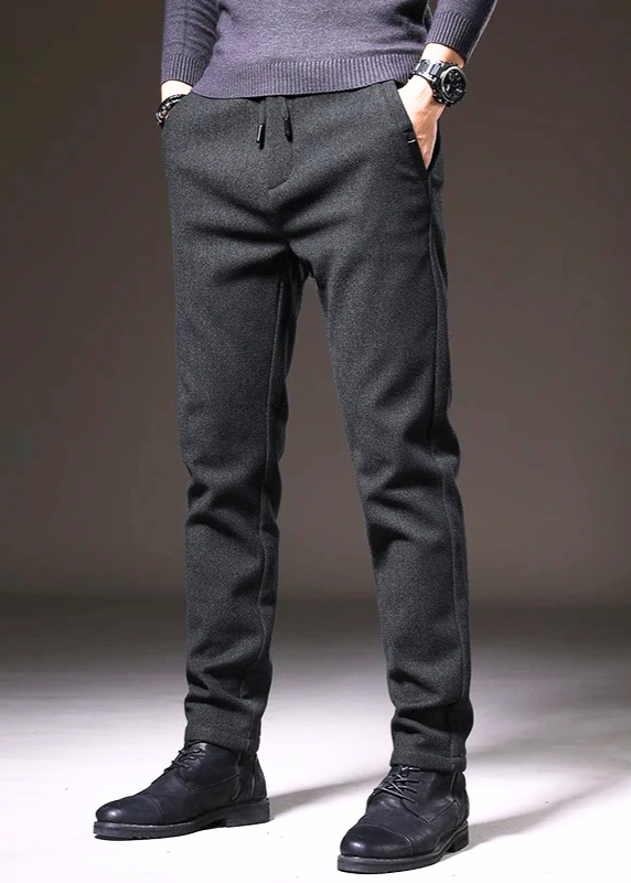 Slim Fit Cotton Trousers