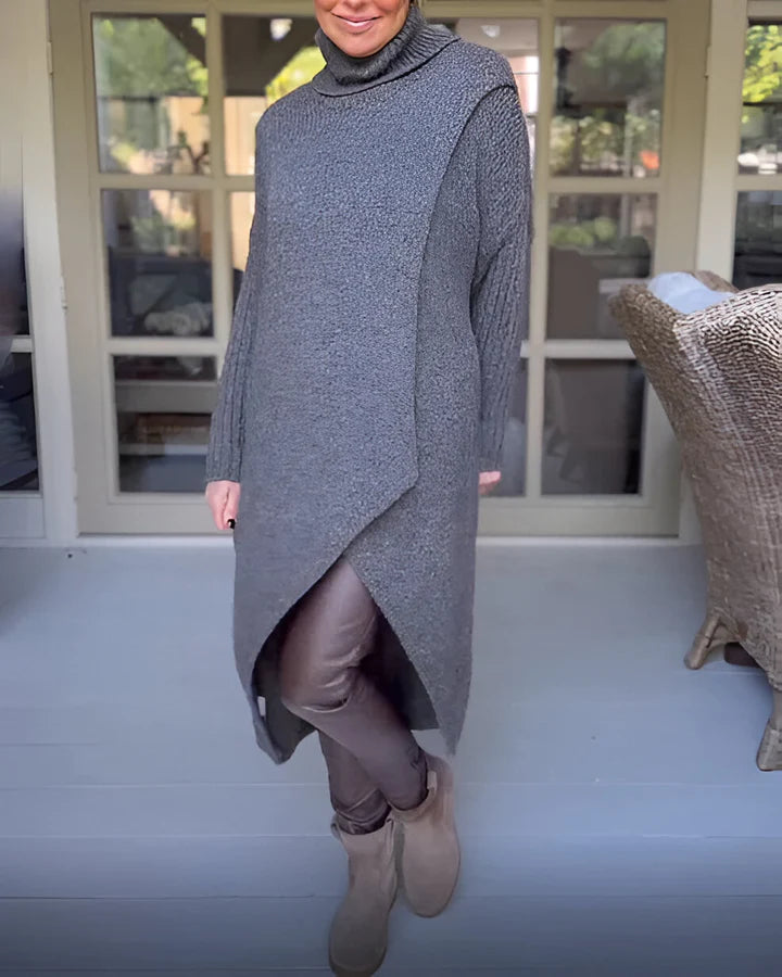 Überlappendes Pulloverkleid