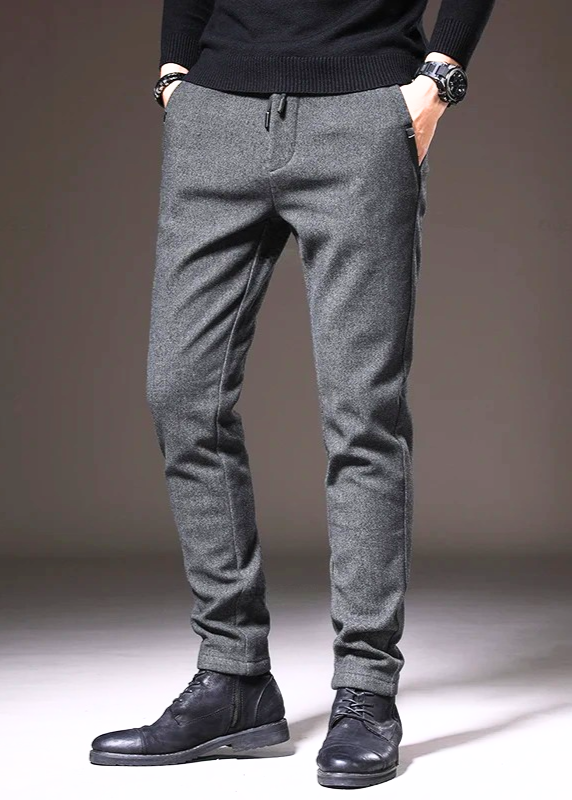 Slim Fit Cotton Trousers
