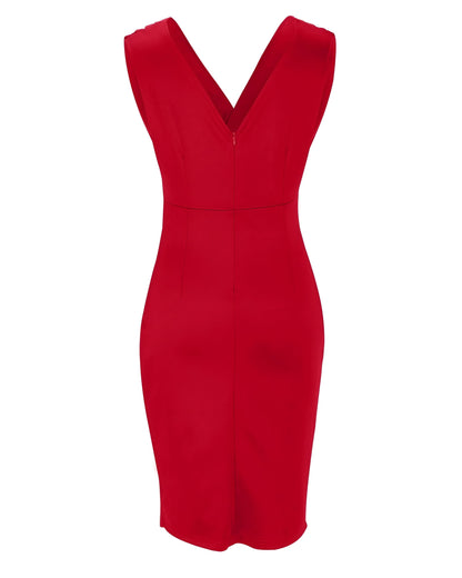 Chic Pleated Bodycon Dress