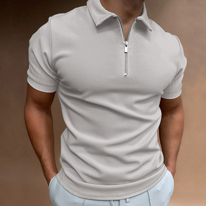 LUXE WILLIAM | Poloshirt mit Reißverschluss