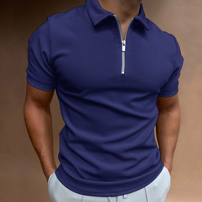 LUXE WILLIAM | Poloshirt mit Reißverschluss