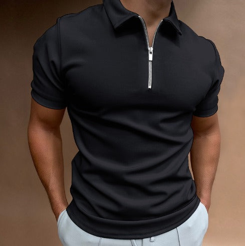 LUXE WILLIAM | Poloshirt mit Reißverschluss