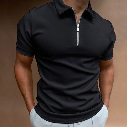 LUXE WILLIAM | Poloshirt mit Reißverschluss